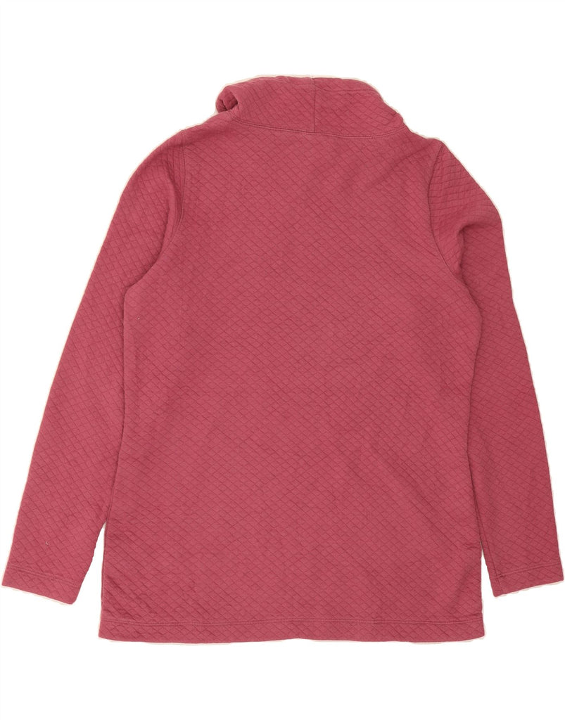 L.L.BEAN Womens Sweatshirt Jumper UK 14 Medium Pink Polyester Vintage L.L.Bean and Second-Hand L.L.Bean from Messina Hembry 
