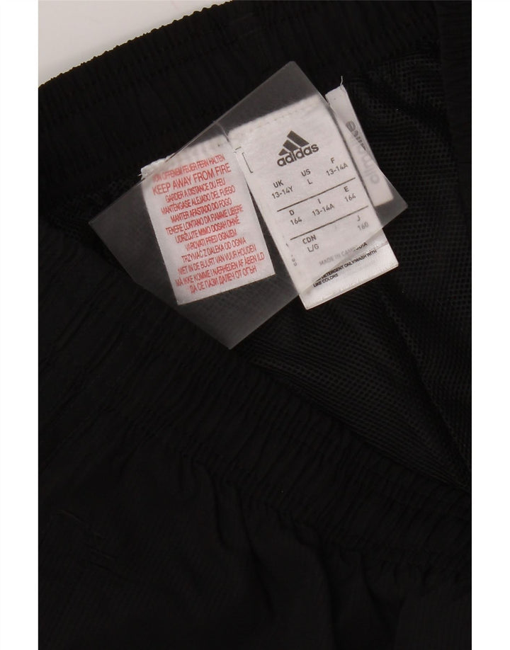 Adidas Boys Climalite Tracksuit Trousers 13-14 Years  Black Polyester