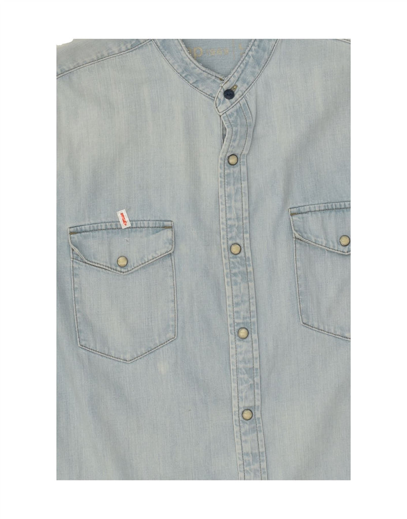 GAP Mens Denim Shirt Large Blue Cotton | Vintage Gap | Thrift | Second-Hand Gap | Used Clothing | Messina Hembry 