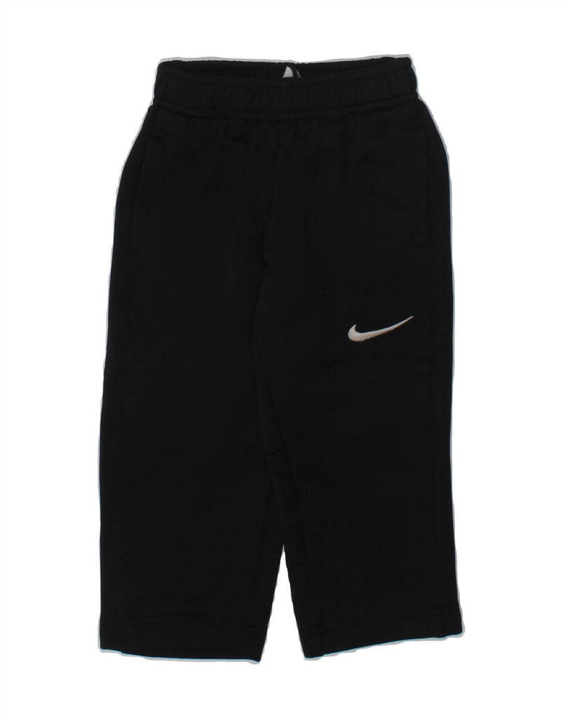 NIKE Baby Boys Therma-Fit Tracksuit Trousers 18-24 Months Black Polyester | Vintage Nike | Thrift | Second-Hand Nike | Used Clothing | Messina Hembry 