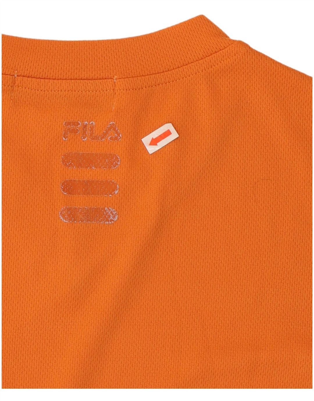 FILA Womens T-Shirt Top UK 16 Large Orange Polyester