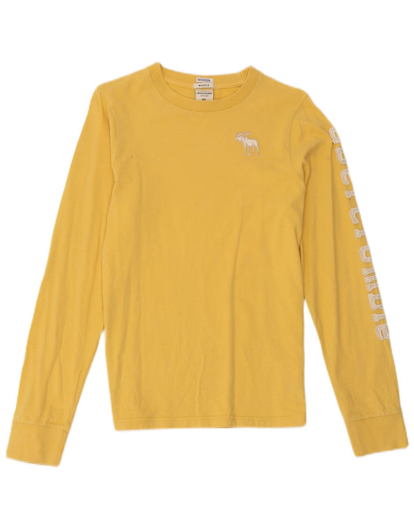 Abercrombie & Fitch Boys Muscle Graphic Top Long Sleeve 12-13 Years Yellow