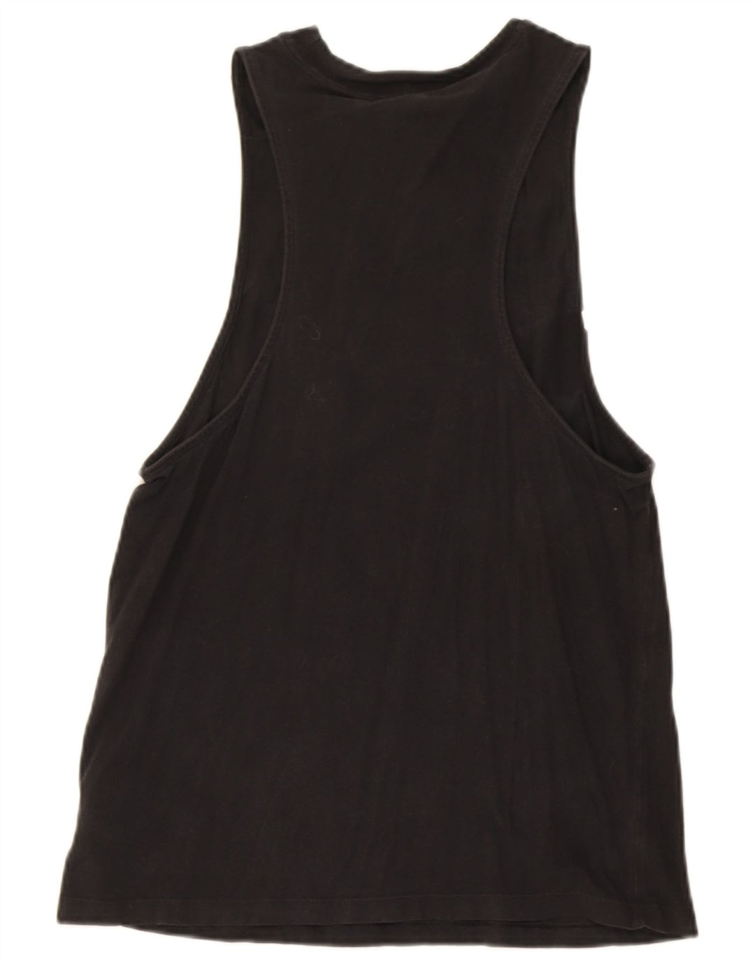 Adidas Womens Graphic Vest Top UK 12 Medium Black Cotton