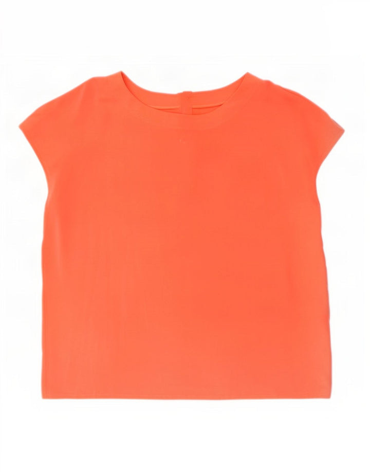 Vintage Womens Blouse Top UK 18 XL Orange