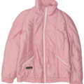 Vintage Womens Standard Fit Padded Jacket EU 40 Medium Pink Polyamide