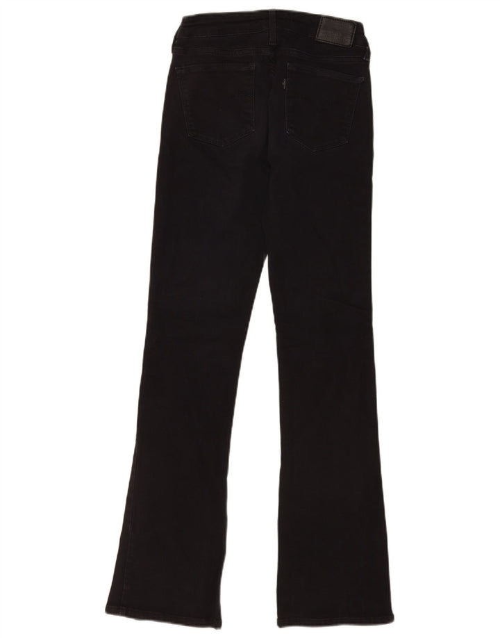 Levi's Womens 715 Bootcut Jeans W26 L32 Black Cotton