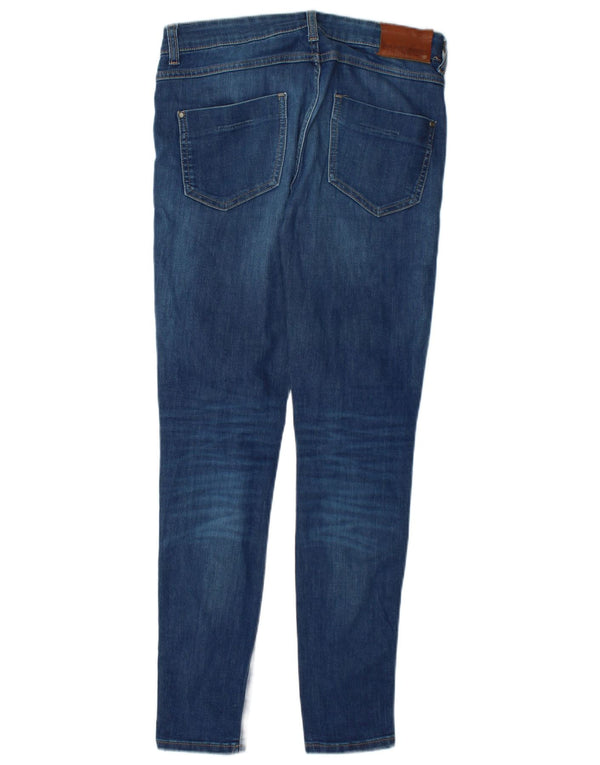 Zara Womens Mid Rise Skinny Jeans EU 38 Small W28 L30 Blue Cotton