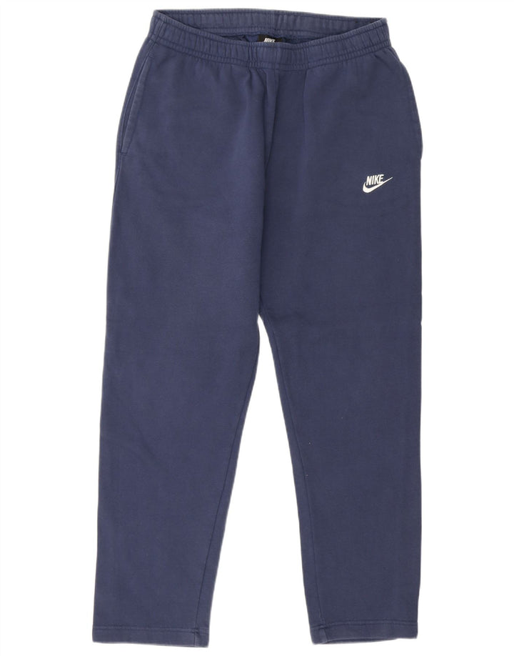 Nike Mens Tracksuit Trousers Medium Navy Blue Cotton