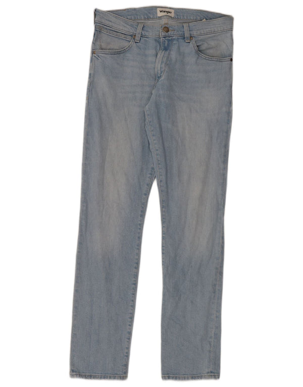 Wrangler Womens Larston Tapered Slim Jeans W30 L34 Blue Cotton