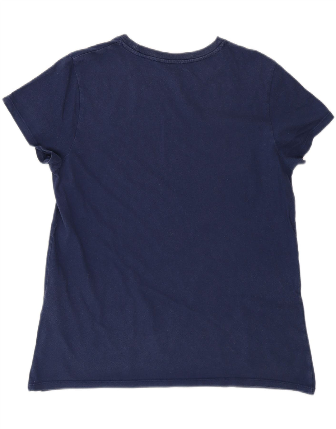 Levi's Womens T-Shirt Top UK 16 Large Navy Blue Cotton