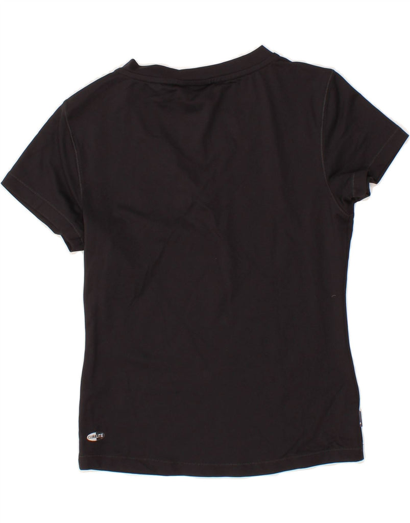 ADIDAS Womens Clima 365 T-Shirt Top UK 12 Medium Black Nylon Vintage Adidas and Second-Hand Adidas from Messina Hembry 