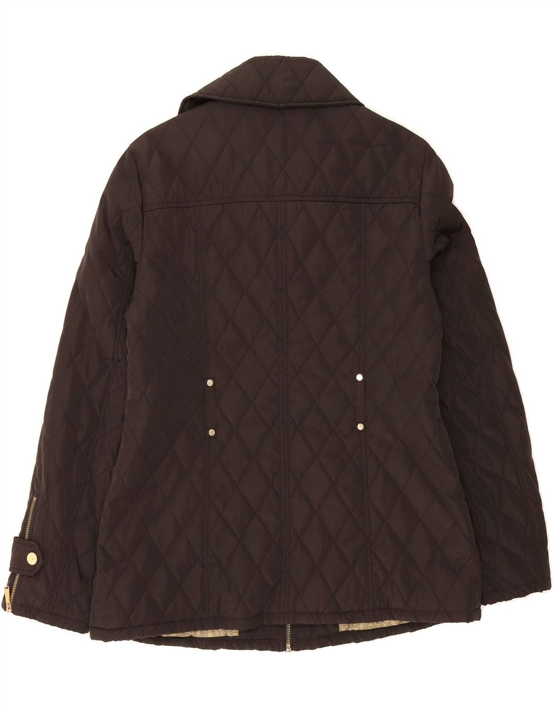 MICHAEL KORS Womens Quilted Jacket UK 14 Medium Black Polyester Vintage Michael Kors and Second-Hand Michael Kors from Messina Hembry 