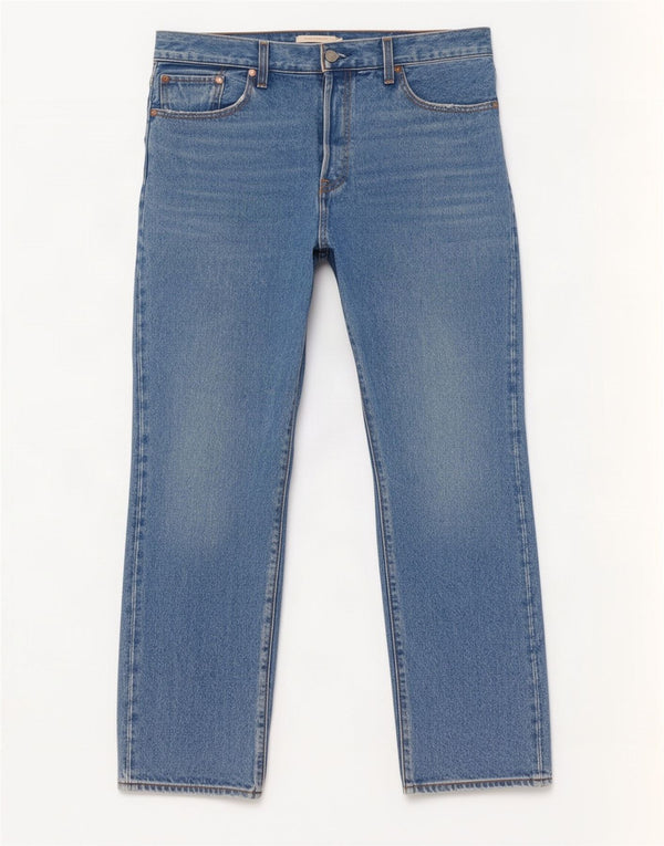 Levi's Womens Wedgie Crop Straight Jeans W32 L26 Blue Cotton