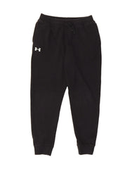 UNDER ARMOUR Boys Tracksuit Trousers Joggers 13-14 Years XL  Black Cotton