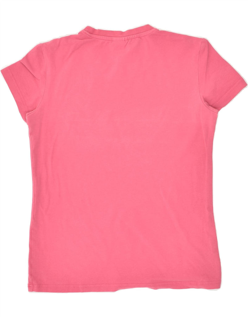 ADIDAS Girls Graphic T-Shirt Top 13-14 Years Pink Cotton Vintage Adidas and Second-Hand Adidas from Messina Hembry 