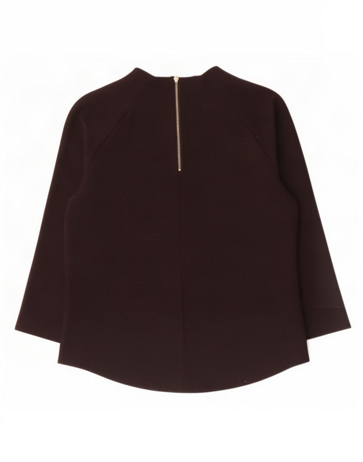 Zara Womens Top 3/4 Sleeve UK 14 Large Black