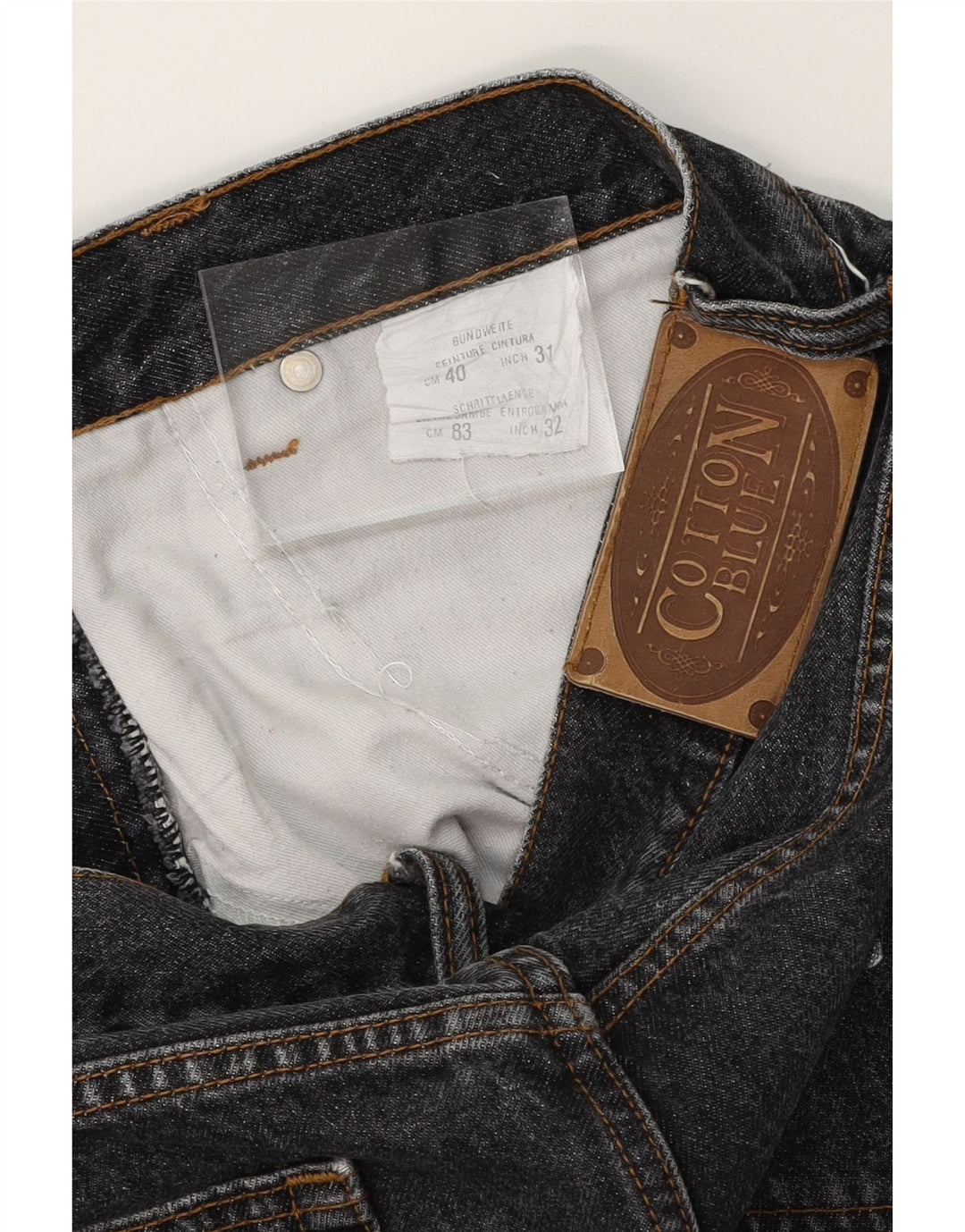 VINTAGE Womens Tapered Jeans W31 L29 Black Cotton Vintage Vintage and Second-Hand Vintage from Messina Hembry 