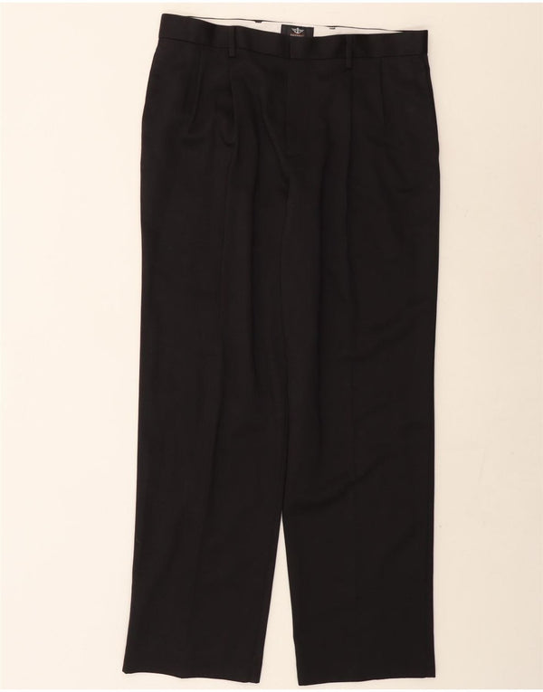 Dockers Mens Pegged Chino Trousers W34 L32 Black Cotton