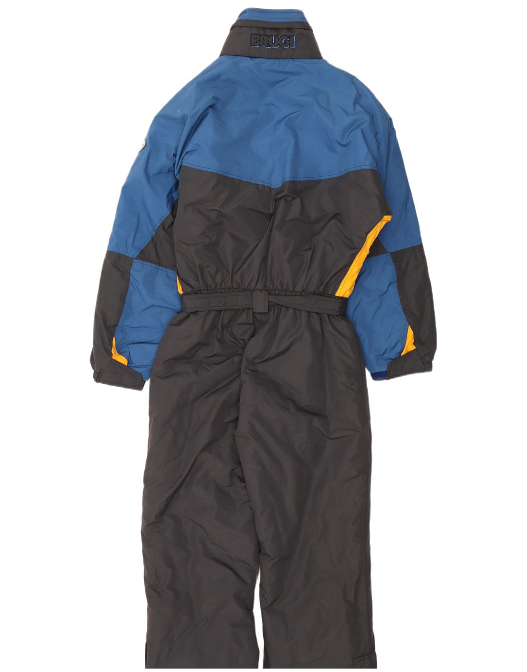 Brugi Mens Hooded Ski Jumpsuit IT 54 2XL  Grey Colourblock Polyamide