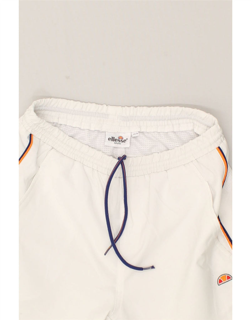 ELLESSE Boys Sport Shorts 11-12 Years White Polyester | Vintage Ellesse | Thrift | Second-Hand Ellesse | Used Clothing | Messina Hembry 