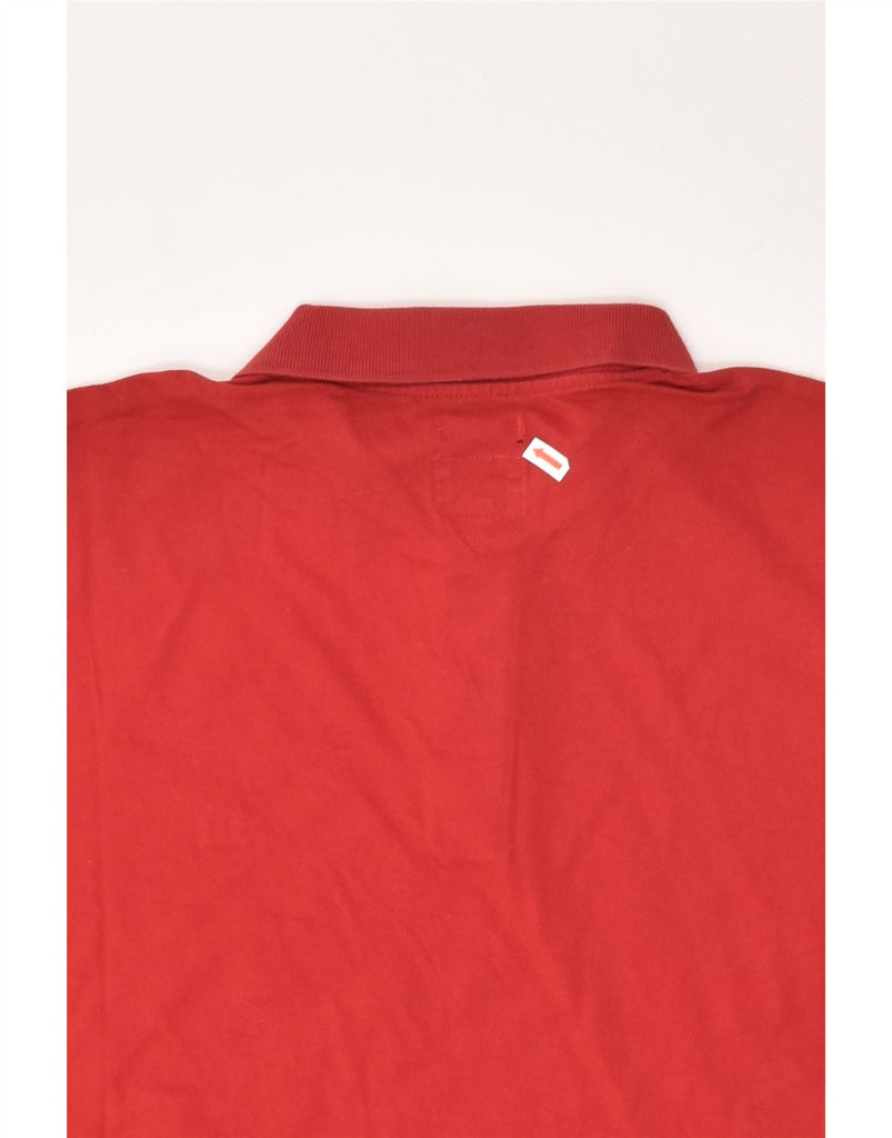 HENRY COTTONS Mens Slim Fit Polo Shirt 2XL Red Cotton | Vintage Henry Cottons | Thrift | Second-Hand Henry Cottons | Used Clothing | Messina Hembry 