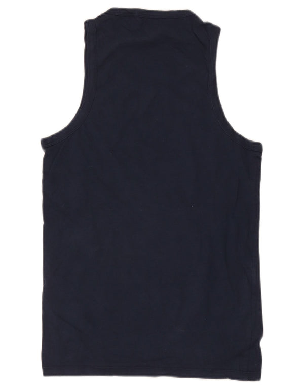 Levi's Womens Vest Top UK 10 Small Navy Blue Cotton