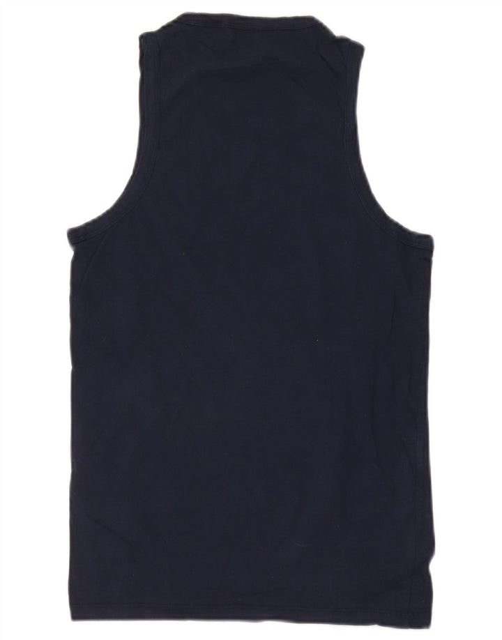 Levi's Womens Vest Top UK 10 Small Navy Blue Cotton