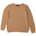 MARKS & SPENCER Womens Boat Neck Jumper Sweater UK 14 Medium Beige