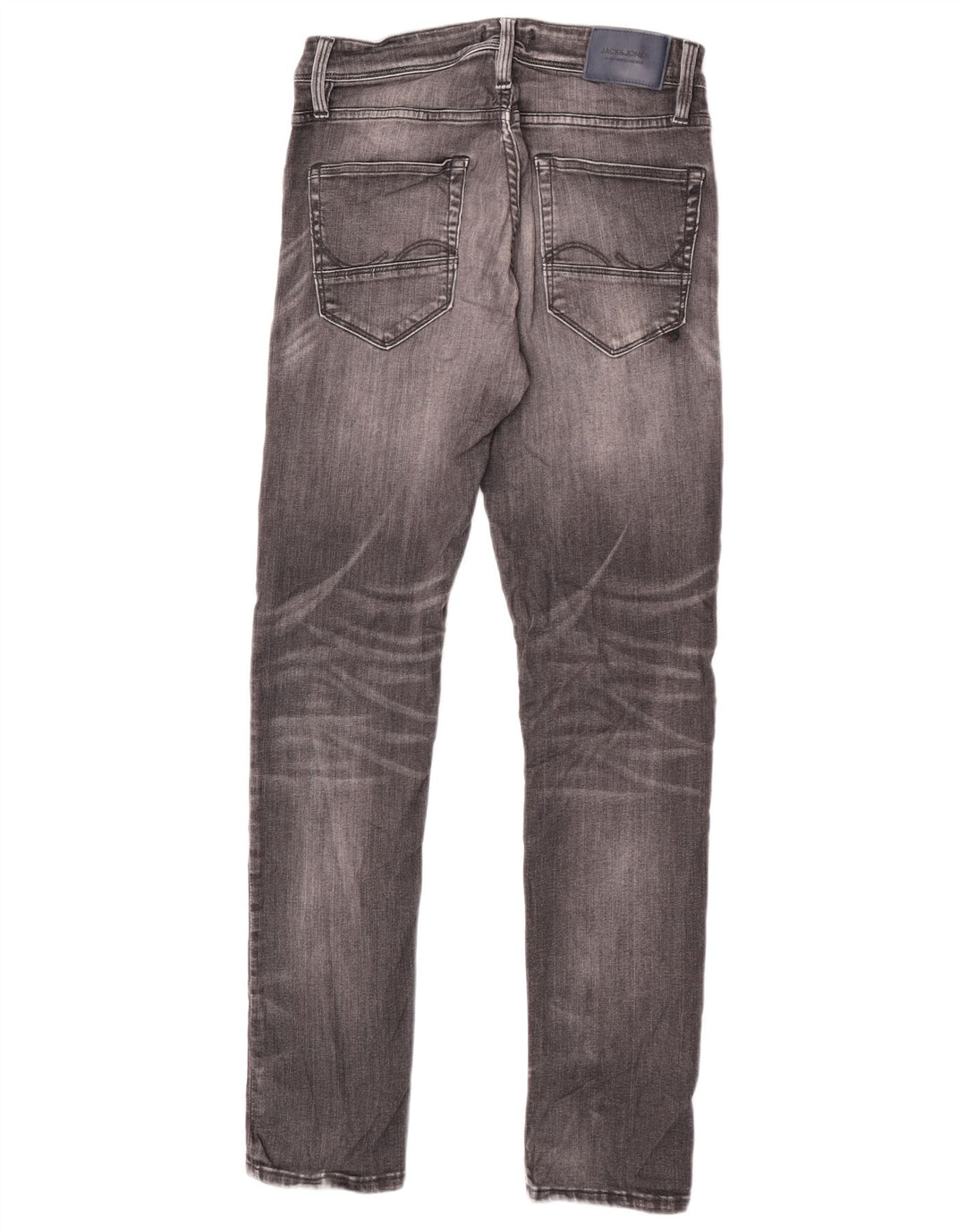 Jack & Jones Mens GLENN Slim Jeans W30 L32 Grey Cotton