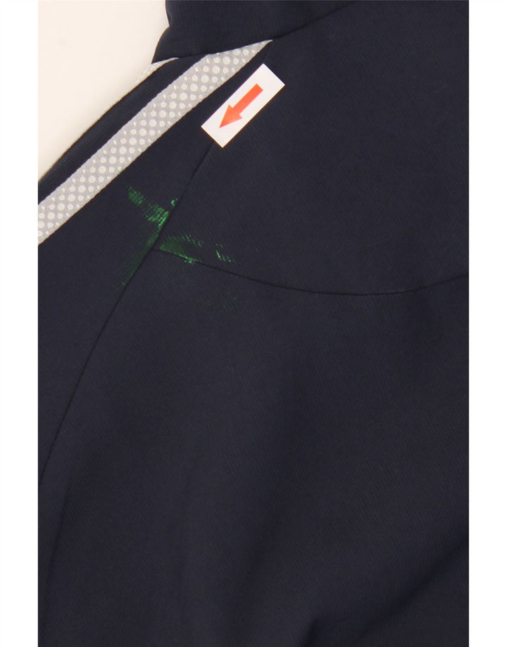 Adidas Mens Climalite Tracksuit Top Jacket Large Navy Blue Colourblock