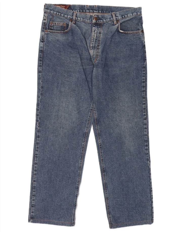 Marlboro Classics Mens Straight Jeans W38 L31 Blue Cotton
