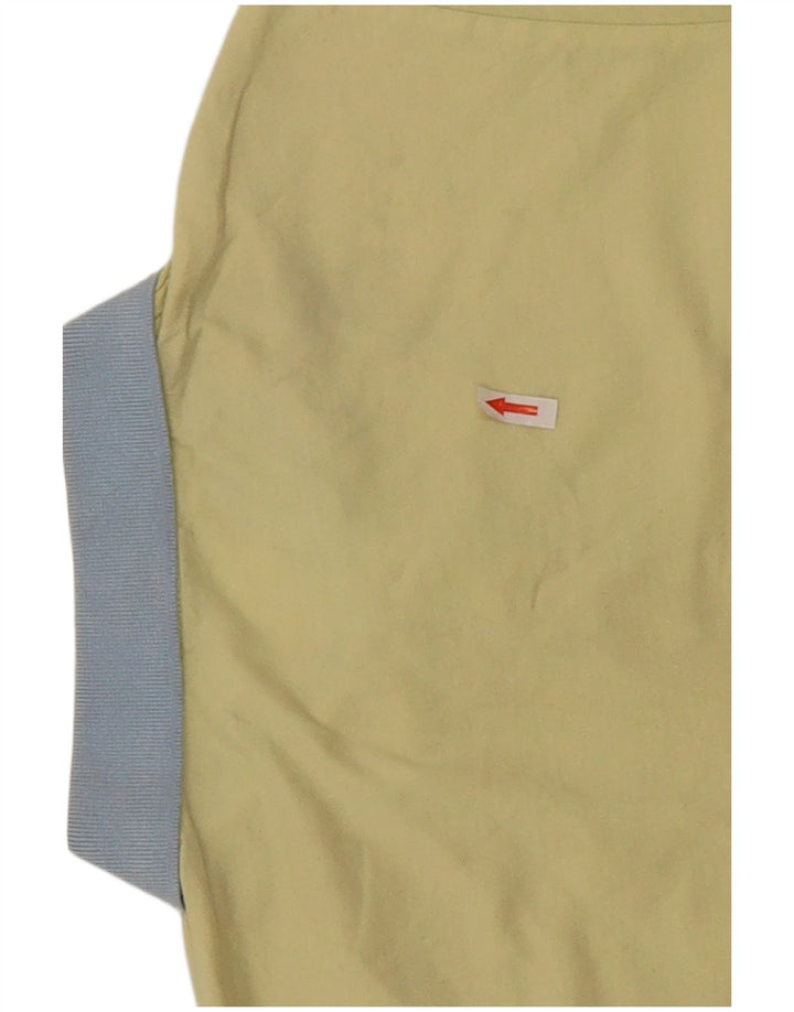 Ellesse Mens Polo Shirt Large Yellow Colourblock Cotton