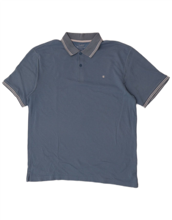 Champion Mens Polo Shirt 2XL Blue
