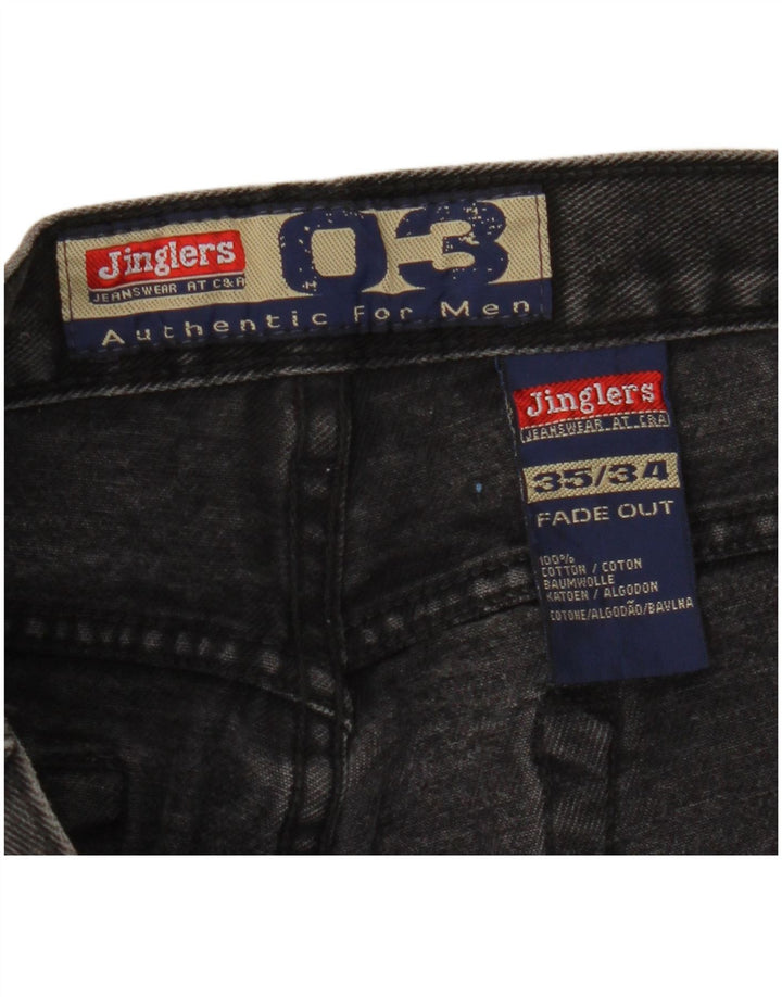 Jinglers Mens Straight Jeans W35 L34 Grey Cotton