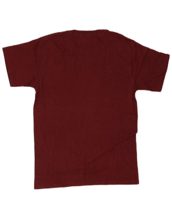 Champion Mens T-Shirt Top Small Burgundy