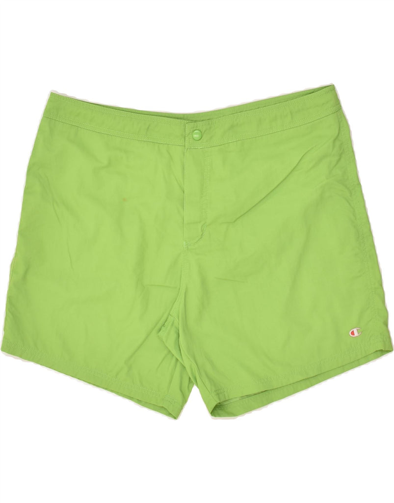 CHAMPION Mens Casual Shorts W36 Large Green Polyamide | Vintage Champion | Thrift | Second-Hand Champion | Used Clothing | Messina Hembry 