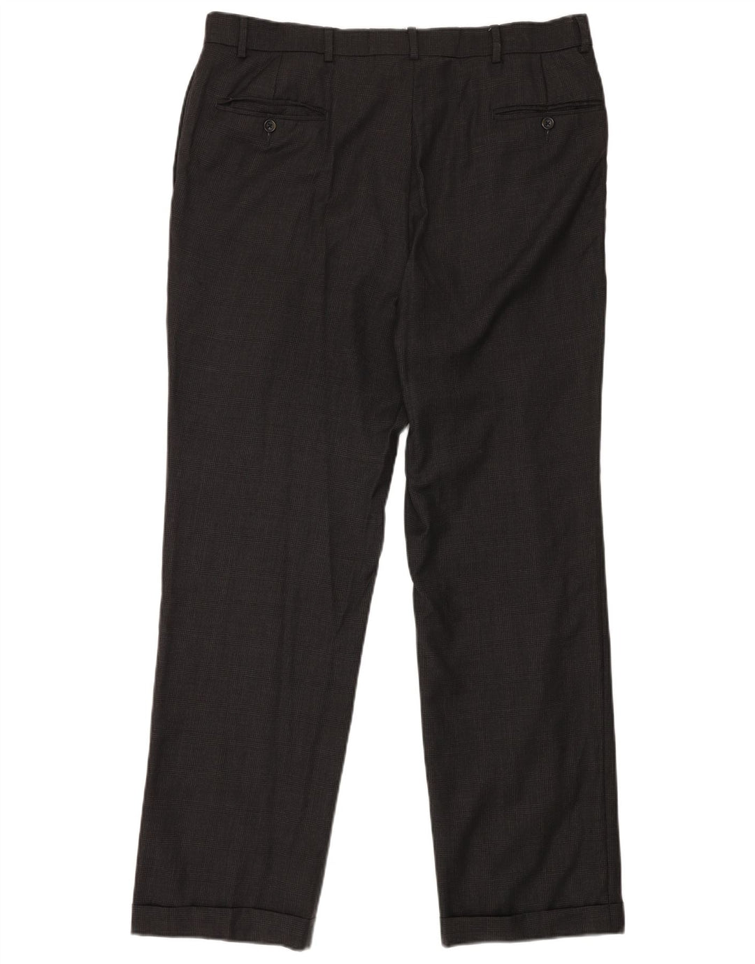 NAUTICA Mens Pegged Suit Trousers W38 L32 Grey Check Wool