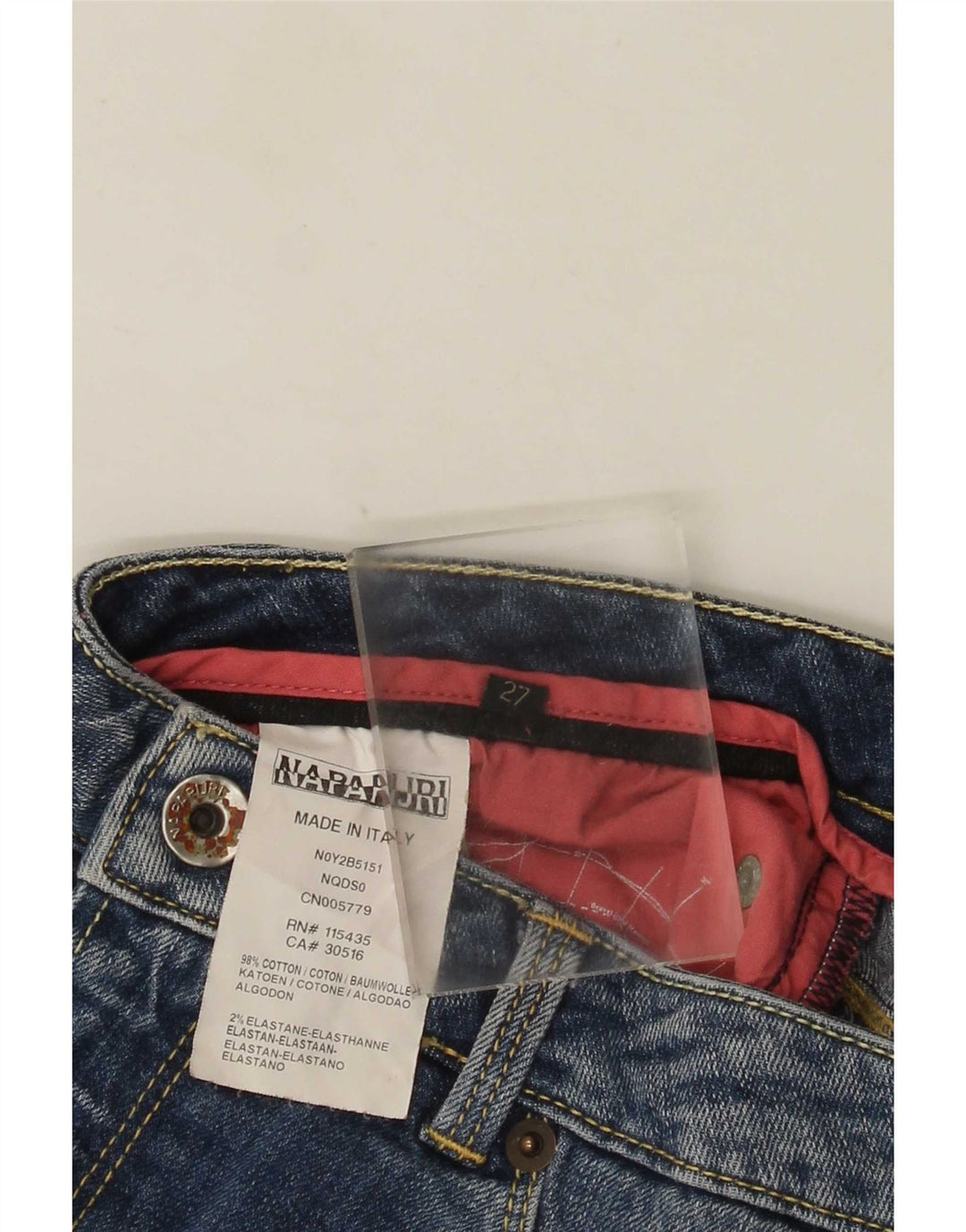 Napapijri Womens Mini Denim Skirt W27 Small Blue Cotton