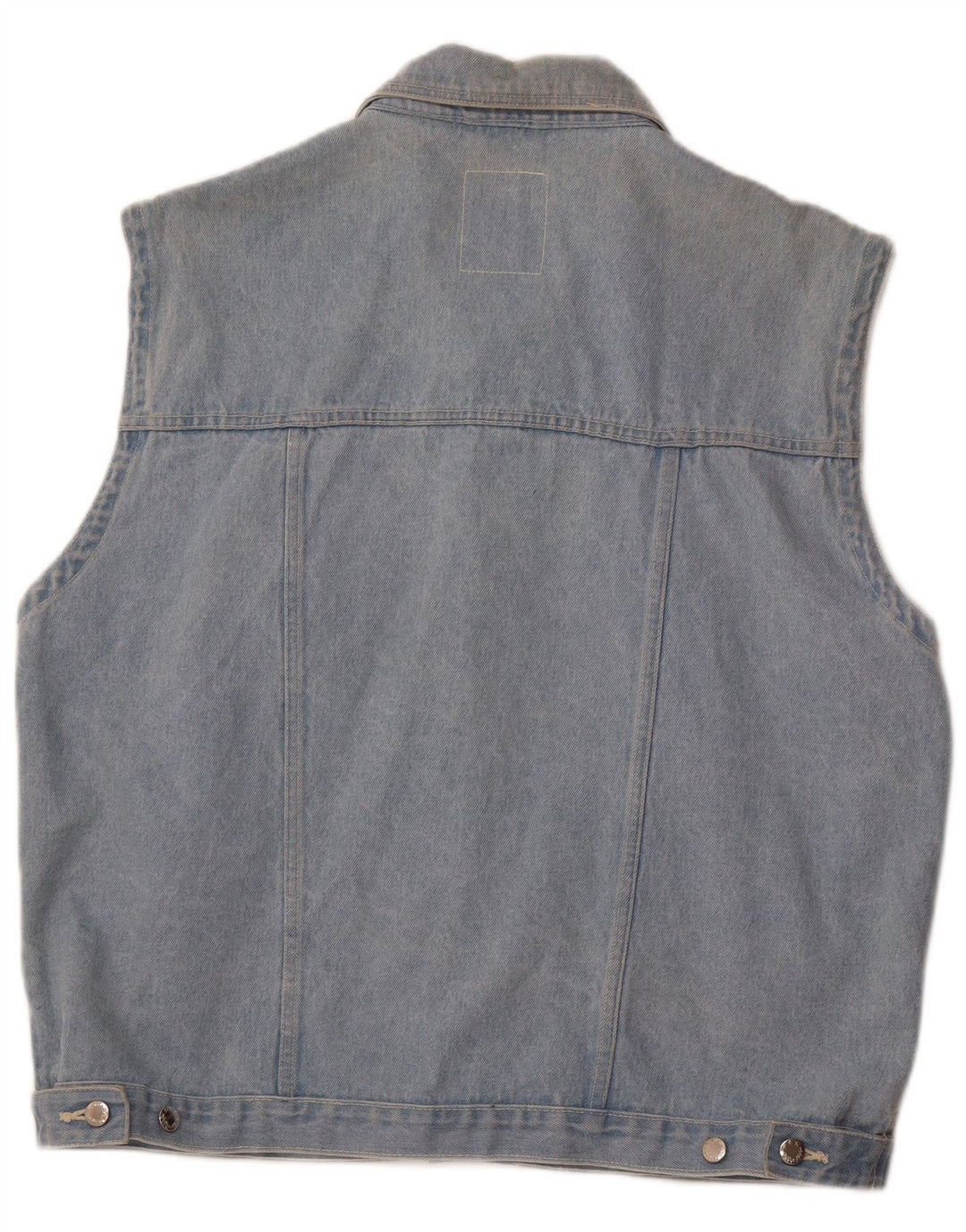 MARCEL CLAIR Mens Denim Gilet UK 42 XL Blue Cotton