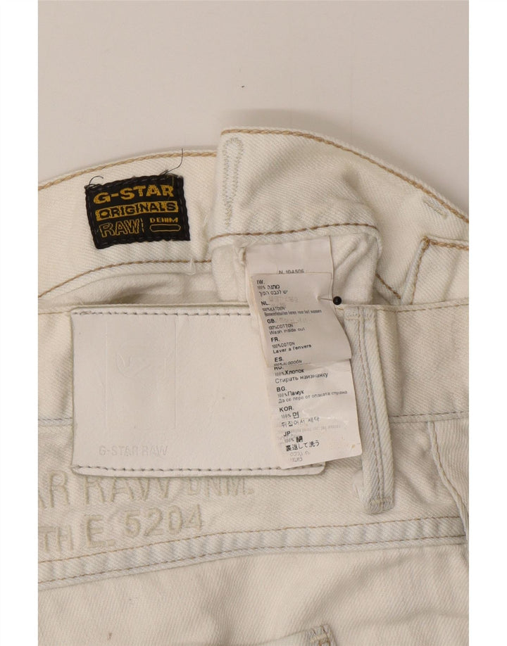 G-Star Mens Straight Jeans  W34 L32 White Cotton