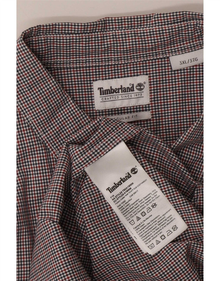 Timberland Mens Regular Fit Shirt 3XL Multicoloured Gingham Cotton