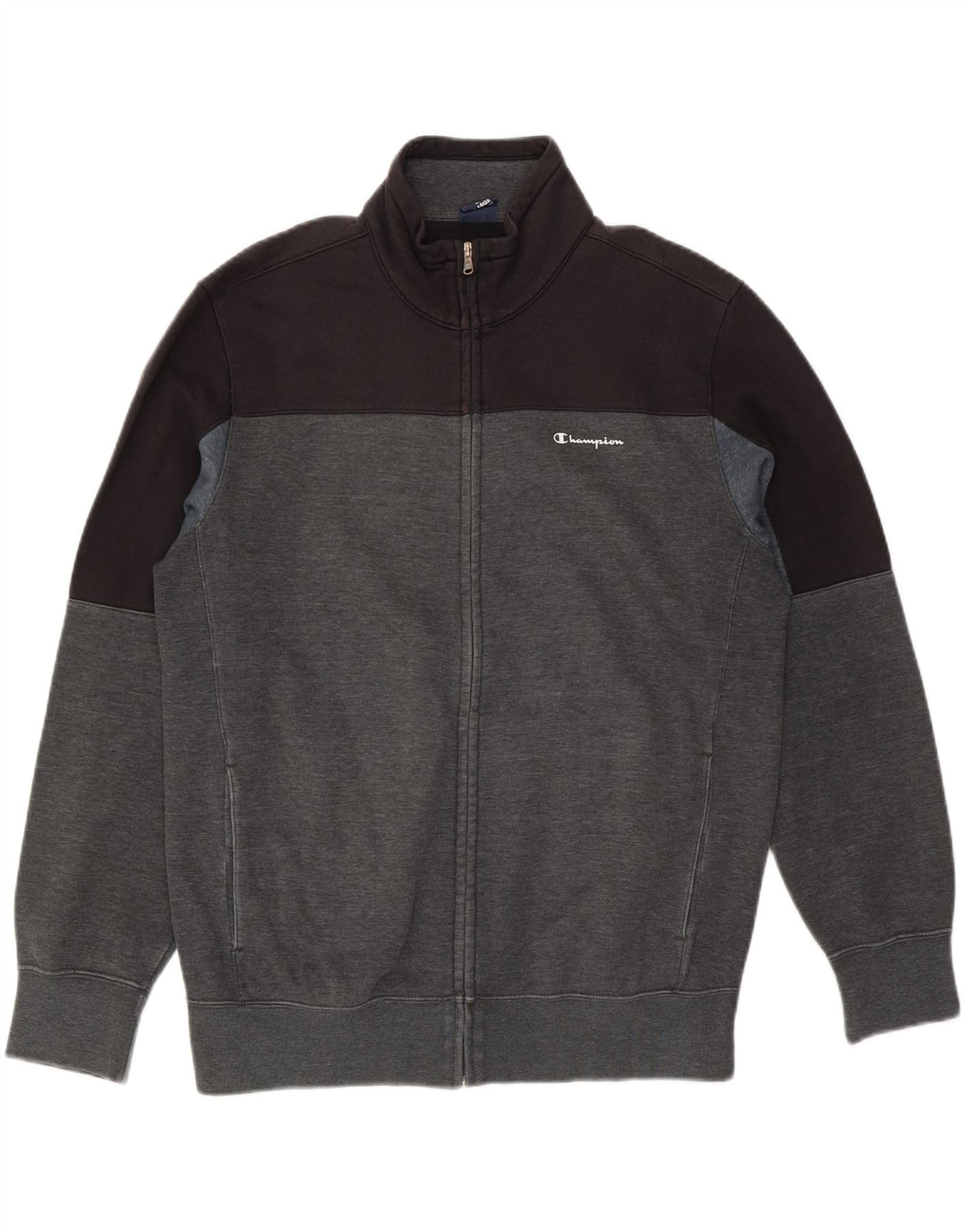CHAMPION Mens Tracksuit Top Jacket XL Grey Colourblock