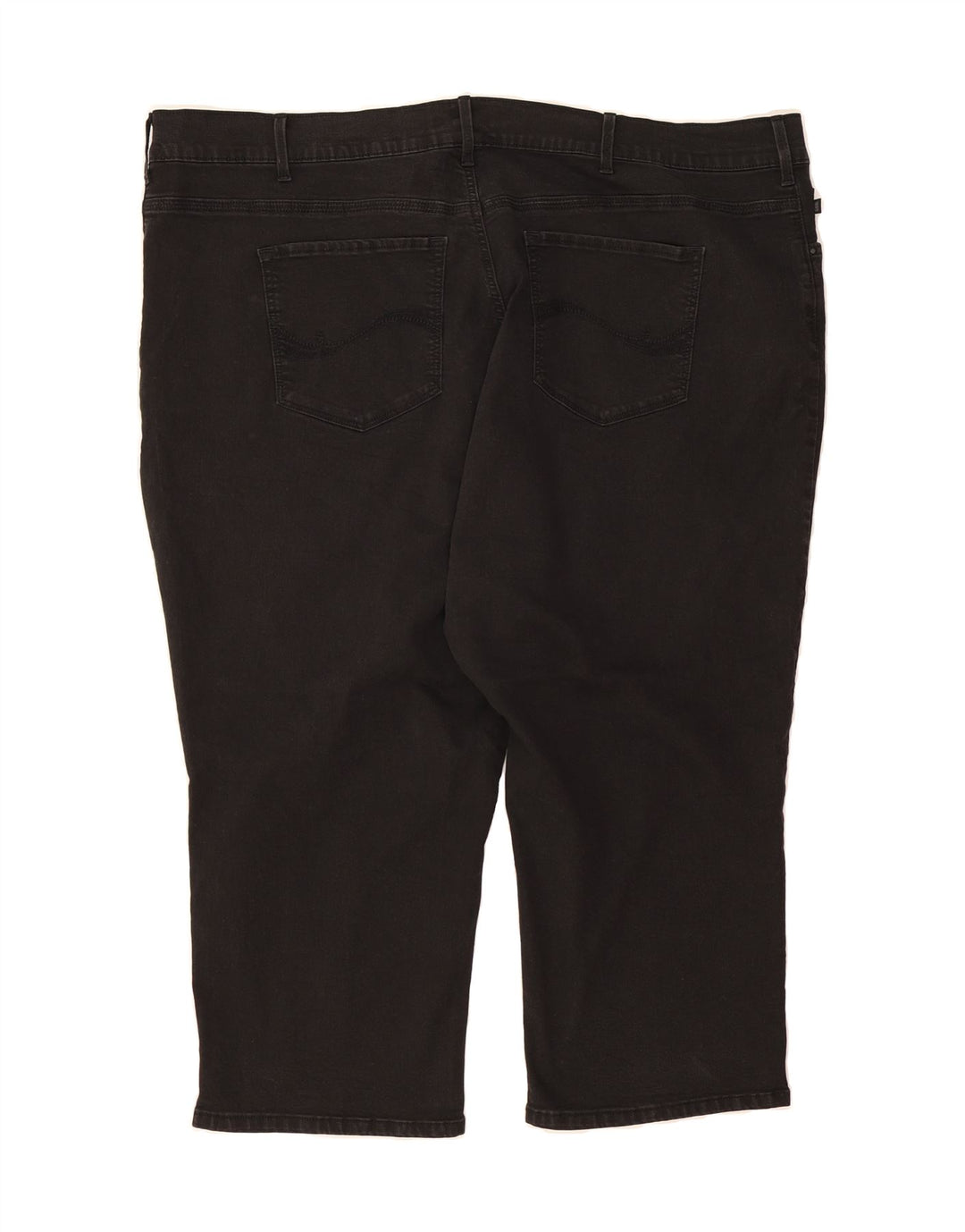 LEE Womens Plus Size Capri Jeans US 26 3XL W52 L22 Black Cotton Vintage Lee and Second-Hand Lee from Messina Hembry 