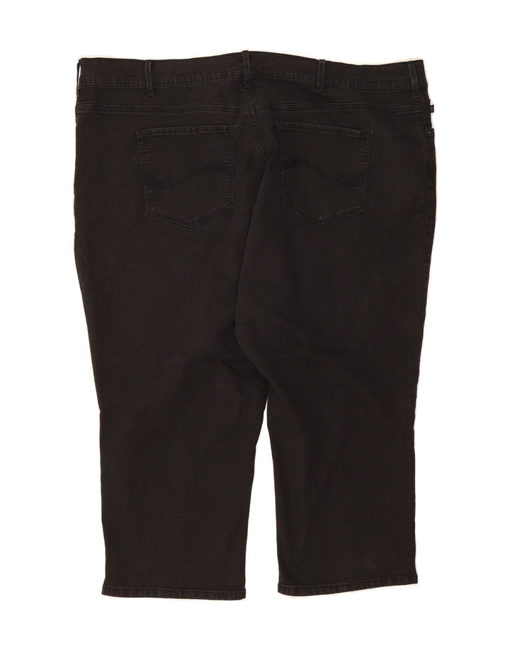 LEE Womens Plus Size Capri Jeans US 26 3XL W52 L22 Black Cotton Vintage Lee and Second-Hand Lee from Messina Hembry 