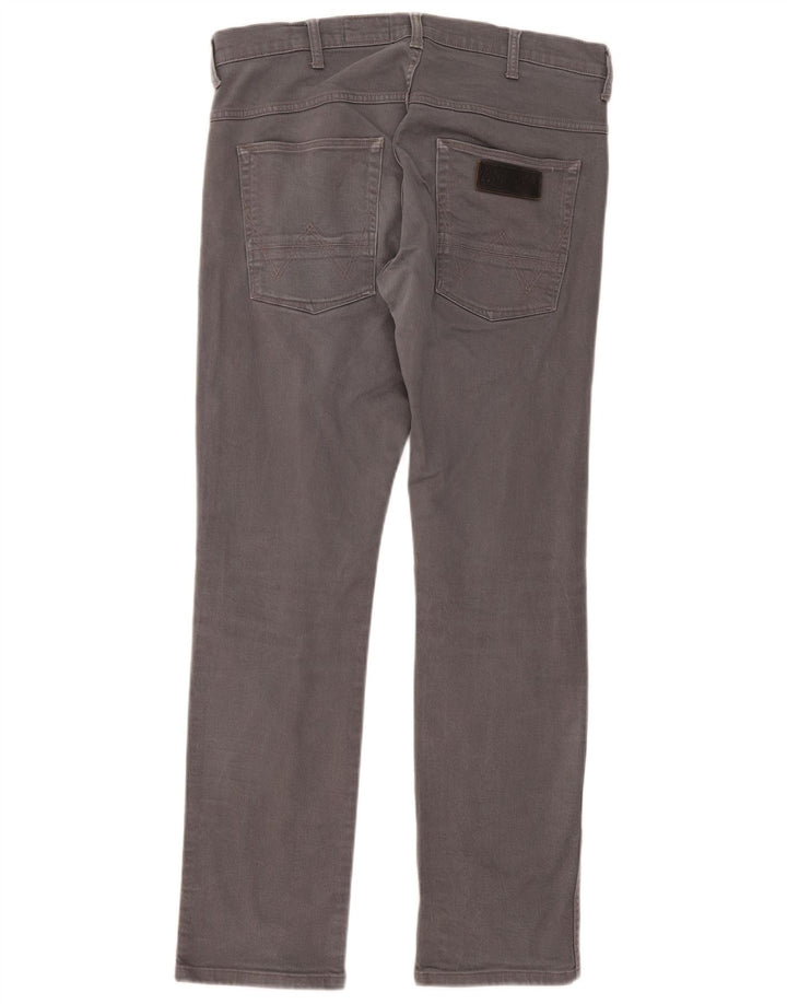 Wrangler Mens Spencer Slim Straight Jeans W32 L32 Grey Cotton