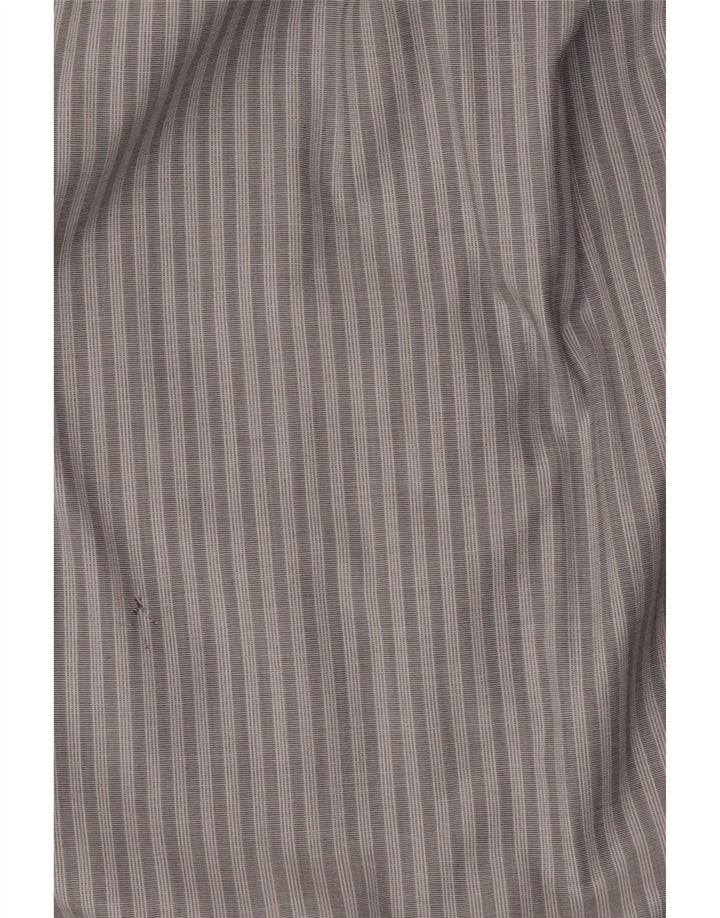 Tommy Hilfiger Mens Shirt XL Grey Striped Cotton