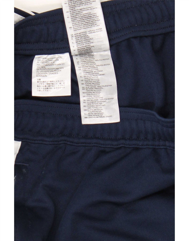 Adidas Mens Climalite Tracksuit Trousers Small Navy Blue Polyester