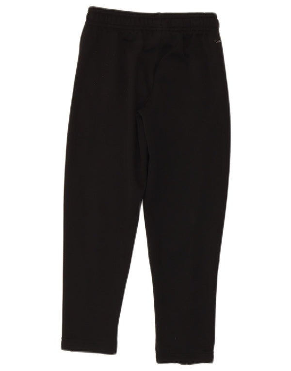 Adidas Boys Tracksuit Trousers 5-6 Years Black Polyester