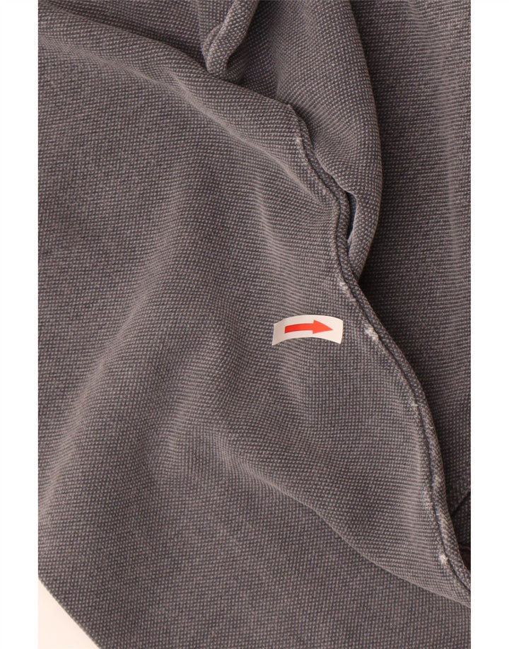 Fat Face Mens Zip Neck Sweatshirt Jumper Large Grey Cotton