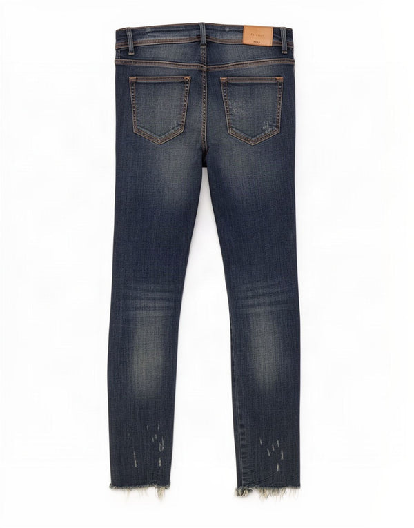 Zara Womens Trafaluc Distressed Skinny Jeans EU 38 Small W28 L27 Blue